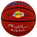 Chevy Chase Signed Los Angeles Lakers Logo Wilson NBA Basketball w/Fletch - CHABSK503 - Chevy Chase Signed Los Angeles Lakers Logo Wilson NBA Basketball w/Fletch product image