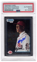 Aroldis Chapman Signed Reds 2010 Bowman Chrome Prospects Rookie Baseball Trading Card #BCP10 - (PSA Encapsulated) - CHACAR103 - Aroldis Chapman Signed Reds 2010 Bowman Chrome Prospects Rookie Baseball Trading Card #BCP10 - (PSA Encapsulated) product image