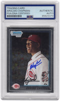Aroldis Chapman Signed Reds 2010 Bowman Chrome Prospects Rookie Baseball Card #BCP10 - (PSA Encapsulated) - CHACAR105 - Aroldis Chapman Signed Reds 2010 Bowman Chrome Prospects Rookie Baseball Card #BCP10 - (PSA Encapsulated) product image