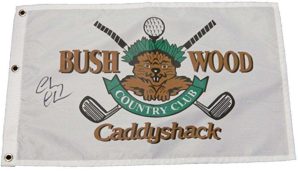 Chevy Chase Signed Caddyshack Bushwood Flag - CHAFLG501 - Chevy Chase Signed Caddyshack Bushwood Flag product image