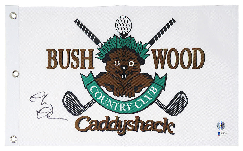 Chevy Chase Signed Caddyshack Bushwood Golf Flag  (Beckett) - CHAFLG507 - Chevy Chase Signed Caddyshack Bushwood Golf Flag (Beckett) product image