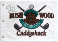 Chevy Chase Signed Caddyshack Bushwood 18x13 Golf Flag - CHAFLG510 - Chevy Chase Signed Caddyshack Bushwood 18x13 Golf Flag product image