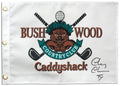 Chevy Chase Signed Caddyshack Bushwood 18x13 Golf Pin Flag w/Ty - CHAFLG512 - Chevy Chase Signed Caddyshack Bushwood 18x13 Golf Pin Flag w/Ty product image