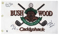Chevy Chase, Michael O'Keefe & Cindy Morgan Signed Caddyshack Bushwood Golf Flag w/Lacey, Noonan - CHAFLG520 - Chevy Chase, Michael O'Keefe & Cindy Morgan Signed Caddyshack Bushwood Golf Flag w/Lacey, Noonan product image