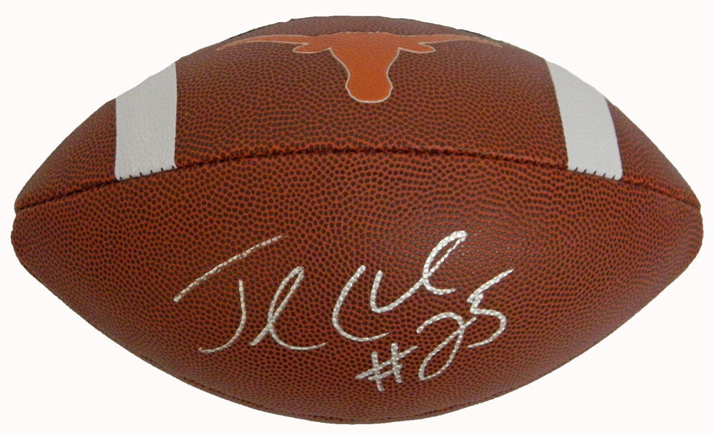 Jamaal Charles Signed Texas Longhorns Rawlings Full-Size Logo Football - CHAFTB302 - Jamaal Charles Signed Texas Longhorns Rawlings Full-Size Logo Football product image
