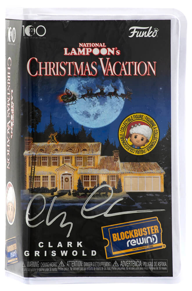 Chevy Chase Signed Christmas Vacation Clark Griswold Blockbuster Rewind Funko - CHAFUN501 - Chevy Chase Signed Christmas Vacation Clark Griswold Blockbuster Rewind Funko product image