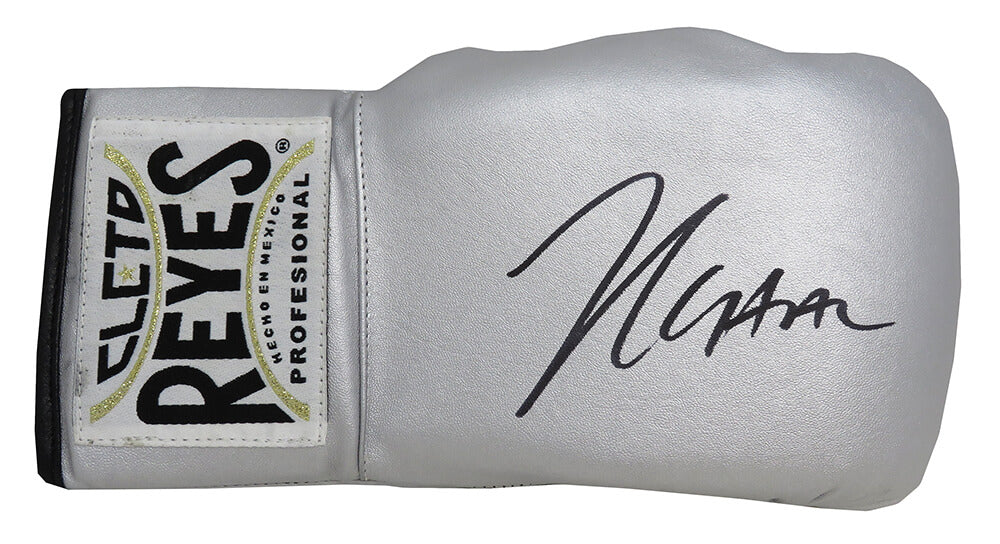 Julio Cesar Chavez Signed Cleto Reyes Silver Boxing Glove - (JSA) - CHAGLV502 - Julio Cesar Chavez Signed Cleto Reyes Silver Boxing Glove - (JSA) product image