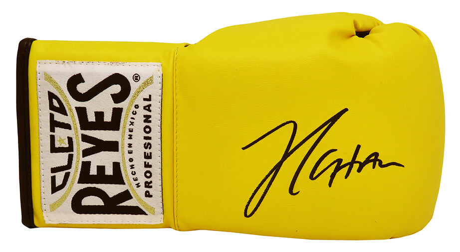 Julio Cesar Chavez Signed Cleto Reyes Yellow Boxing Glove - (JSA) - CHAGLV503 - Julio Cesar Chavez Signed Cleto Reyes Yellow Boxing Glove - (JSA) product image