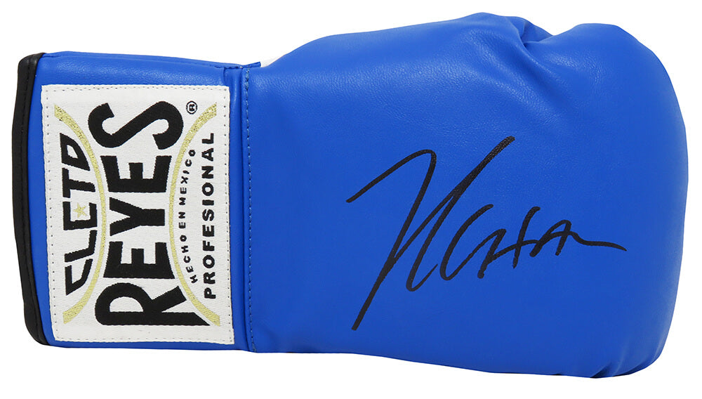 Julio Cesar Chavez Signed Cleto Reyes Blue Boxing Glove - (JSA) - CHAGLV504 - Julio Cesar Chavez Signed Cleto Reyes Blue Boxing Glove - (JSA) product image