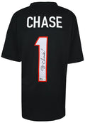 Ja'Marr Chase Signed Black Custom Football Jersey - (Beckett) - CHAJRY310 - Ja'Marr Chase Signed Black Custom Football Jersey - (Beckett) product image