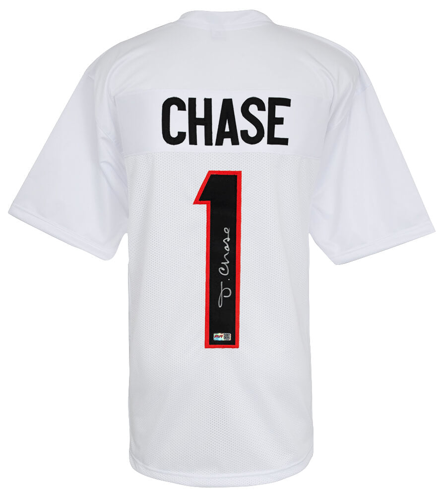 Ja'Marr Chase Signed White Custom Football Jersey - CHAJRY311 - Ja'Marr Chase Signed White Custom Football Jersey product image