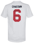 Brandi Chastain Signed Nike White Dri-Fit Soccer Jersey w/2x WC Champions - CHAJRY510 - Brandi Chastain Signed Nike White Dri-Fit Soccer Jersey w/2x WC Champions product image