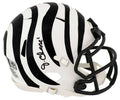 Ja'Marr Chase Signed Bengals Alternate White Riddell Speed Mini Helmet - (Beckett) - CHAMIN314 - Ja'Marr Chase Signed Bengals Alternate White Riddell Speed Mini Helmet - (Beckett) product image