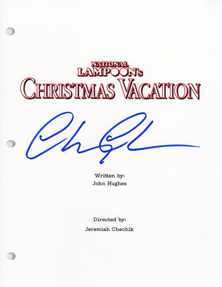 Chevy Chase Signed National Lampoon's Christmas Vacation Movie Script Cover Page - CHAOTH504 - Chevy Chase Signed National Lampoon's Christmas Vacation Movie Script Cover Page product image