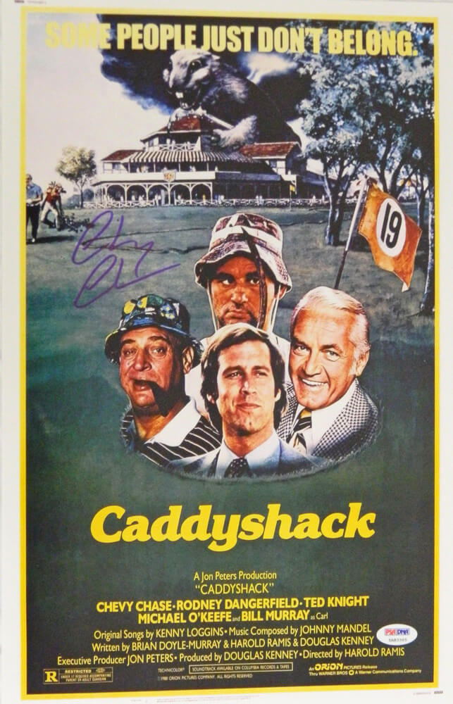 Chevy Chase Signed Caddyshack 11x17 Movie Poster - CHAPST501 - Chevy Chase Signed Caddyshack 11x17 Movie Poster product image