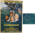 Chevy Chase Signed Caddyshack 27x40 Full Size Movie Poster (in silver) - CHAPST510 - Chevy Chase Signed Caddyshack 27x40 Full Size Movie Poster (in silver) product image