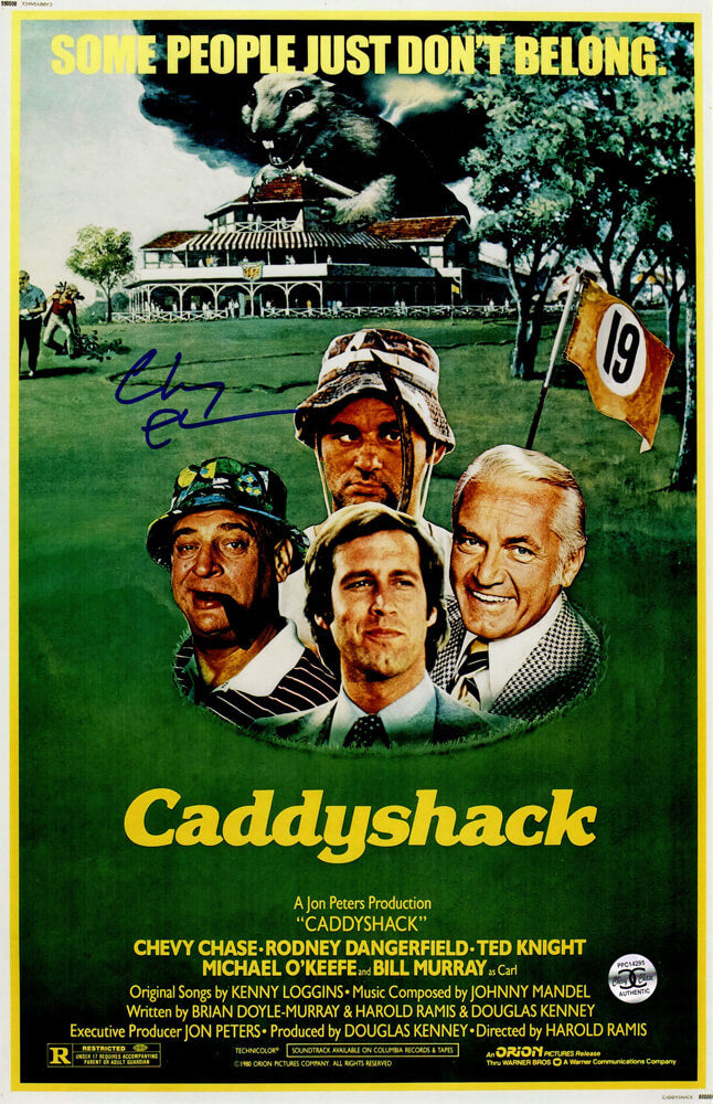 Chevy Chase Signed Caddyshack 11x17 Movie Poster - CHAPST514 - Chevy Chase Signed Caddyshack 11x17 Movie Poster product image
