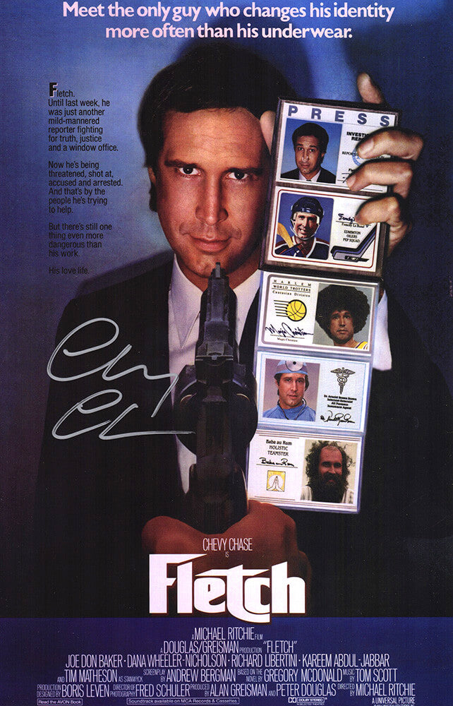 Chevy Chase Signed 'Fletch' 11x17 Movie Poster - CHAPST524 - Chevy Chase Signed 'Fletch' 11x17 Movie Poster product image