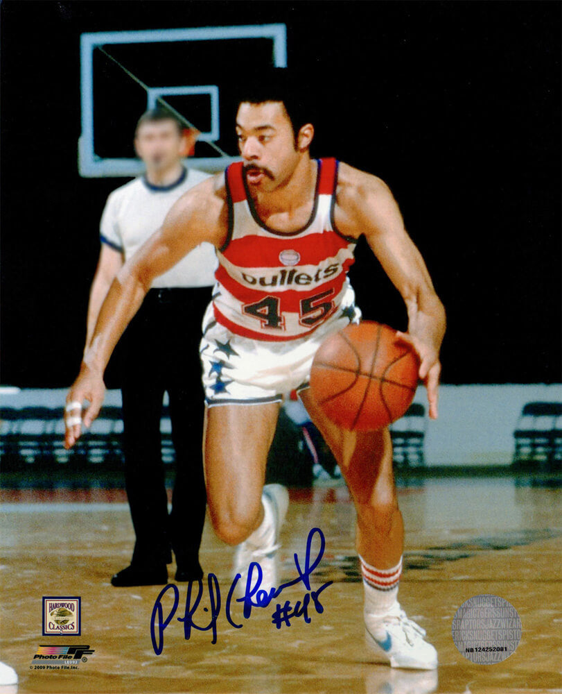 Phil Chenier Signed Washington Bullets Action 8x10 Photo - CHE08P200 - Phil Chenier Signed Washington Bullets Action 8x10 Photo product image