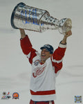 Chris Chelios Signed Detroit Red Wings Holding Stanley Cup 16x20 Photo - CHE16P405 - Chris Chelios Signed Detroit Red Wings Holding Stanley Cup 16x20 Photo product image