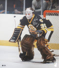 Gerry Cheevers Signed Boston Bruins Goalie Action 16x20 Photo w/The Mask - CHE16P424 - Gerry Cheevers Signed Boston Bruins Goalie Action 16x20 Photo w/The Mask product image