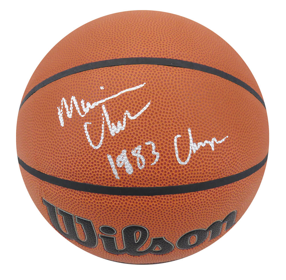Maurice Cheeks Signed Wilson Indoor/Outdoor NBA Basketball w/1983 Champs - CHEBSK201 - Maurice Cheeks Signed Wilson Indoor/Outdoor NBA Basketball w/1983 Champs product image