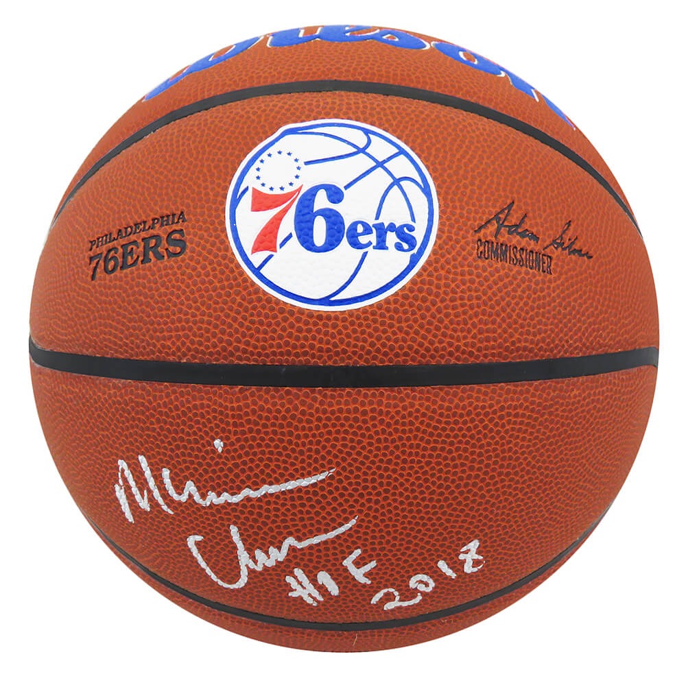 Maurice Cheeks Signed Wilson Philadelphia 76ers Logo NBA Basketball w/HOF'18 - CHEBSK202 - Maurice Cheeks Signed Wilson Philadelphia 76ers Logo NBA Basketball w/HOF'18 product image