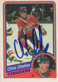 Chris Chelios Signed Montreal Canadiens 1984 O-Pee-Chee Rookie Hockey Card #259 - CHECAR401 - Chris Chelios Signed Montreal Canadiens 1984 O-Pee-Chee Rookie Hockey Card #259 product image