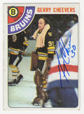 Gerry Cheevers Signed Boston Bruins 1978-79 Topps Hockey Trading Card #140 - CHECAR410 - Gerry Cheevers Signed Boston Bruins 1978-79 Topps Hockey Trading Card #140 product image