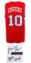 Maurice Cheeks Signed Red Throwback Custom Basketball Jersey w/HOF'18 - CHEJRY200 - Maurice Cheeks Signed Red Throwback Custom Basketball Jersey w/HOF'18 product image