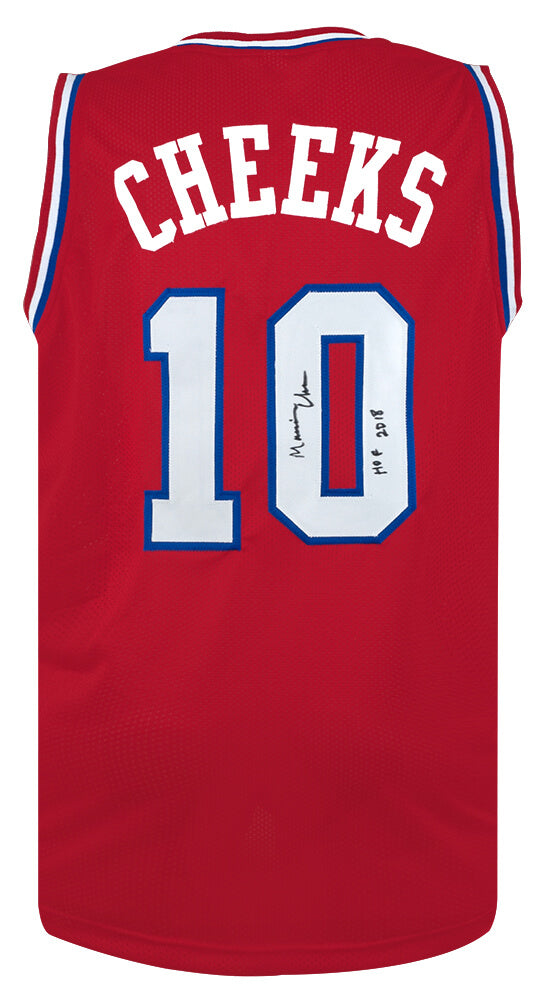Maurice Cheeks Signed Red Throwback Custom Basketball Jersey w/HOF 2018 - CHEJRY201 - Maurice Cheeks Signed Red Throwback Custom Basketball Jersey w/HOF 2018 product image