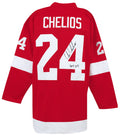 Chris Chelios Signed Red Custom #24 Jersey w/HOF 2013 - CHEJRY406 - Chris Chelios Signed Red Custom #24 Jersey w/HOF 2013 product image