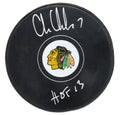 Chris Chelios Signed Blackhawks Logo Hockey Puck w/HOF'13 - CHEPUC415 - Chris Chelios Signed Blackhawks Logo Hockey Puck w/HOF'13 product image