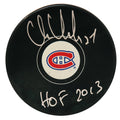 Chris Chelios Signed Montreal Canadiens Logo Hockey Puck w/HOF 2013 - CHEPUC416 - Chris Chelios Signed Montreal Canadiens Logo Hockey Puck w/HOF 2013 product image