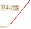 Chris Chelios Signed Detroit Red Wings Logo 48 Inch Full Size Hockey Stick w/2002, 08 SC Champs - CHESTK403 - Chris Chelios Signed Detroit Red Wings Logo 48 Inch Full Size Hockey Stick w/2002, 08 SC Champs product image