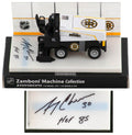 Gerry Cheevers Signed Boston Bruins NHL Mini Zamboni w/HOF'85 - CHEZAM410 - Gerry Cheevers Signed Boston Bruins NHL Mini Zamboni w/HOF'85 product image