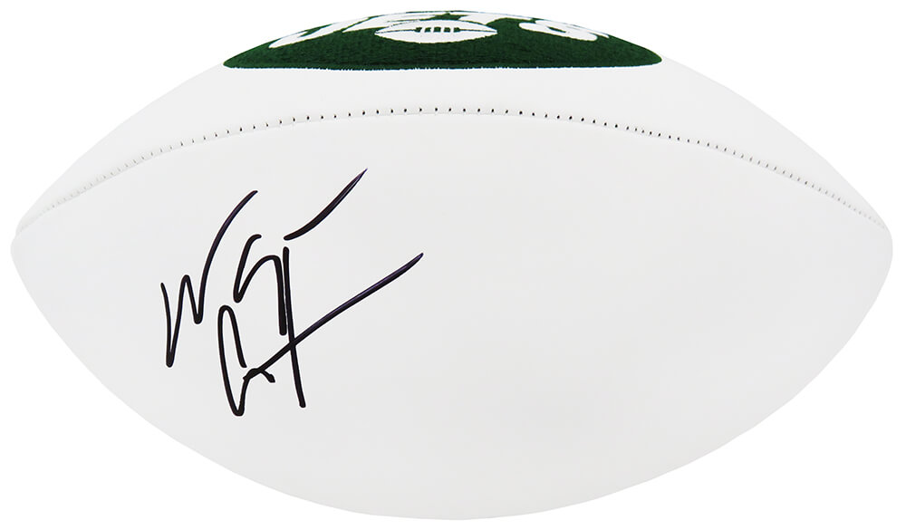 Wayne Chrebet Signed Wilson New York Jets Logo White Panel Full Size Football - CHRFTB302 - Wayne Chrebet Signed Wilson New York Jets Logo White Panel Full Size Football product image