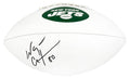 Wayne Chrebet Signed New York Jets Franklin Logo White Panel Full Size Football - CHRFTB303 - Wayne Chrebet Signed New York Jets Franklin Logo White Panel Full Size Football product image