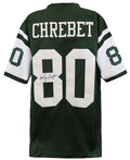 Wayne Chrebet Signed Green Custom Football Jersey - CHRJRY300 - Wayne Chrebet Signed Green Custom Football Jersey product image