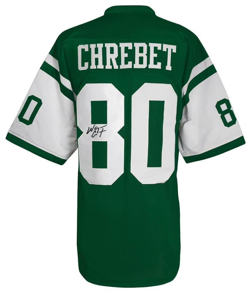 Wayne Chrebet Signed Light Green Custom Football Jersey - CHRJRY302 - Wayne Chrebet Signed Light Green Custom Football Jersey product image