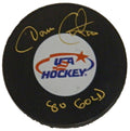 Dave Christian Signed USA Hockey Logo Hockey Puck w/80 Gold - CHRPUC400 - Dave Christian Signed USA Hockey Logo Hockey Puck w/80 Gold product image
