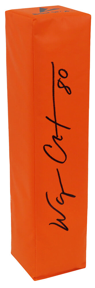 Wayne Chrebet Signed BSN Orange Football Endzone Pylon - CHRPYL300 - Wayne Chrebet Signed BSN Orange Football Endzone Pylon product image