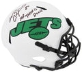 Wayne Chrebet Signed New York Jets Lunar Eclipse Riddell Full Size Speed Replica Helmet w/Mr. Third Down - CHRREP302 - Wayne Chrebet Signed New York Jets Lunar Eclipse Riddell Full Size Speed Replica Helmet w/Mr. Third Down product image