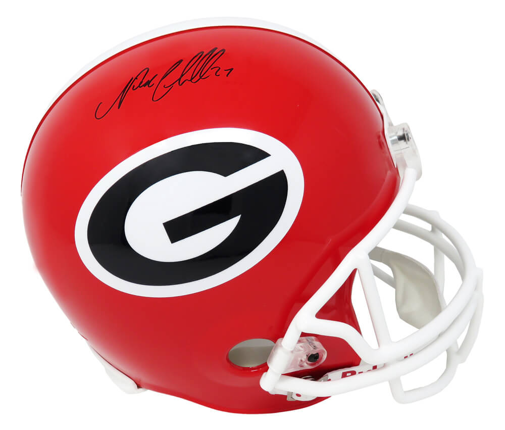 Nick Chubb Signed Georgia Bulldogs Riddell Full Size Replica Helmet - CHUREP301 - Nick Chubb Signed Georgia Bulldogs Riddell Full Size Replica Helmet product image