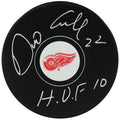 Dino Ciccarelli Signed Detroit Red Wings Logo Hockey Puck w/HOF'10 - CICPUC401 - Dino Ciccarelli Signed Detroit Red Wings Logo Hockey Puck w/HOF'10 product image