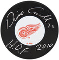 Dino Ciccarelli Signed Detroit Red Wings Logo Hockey Puck w/HOF 2010 - CICPUC403 - Dino Ciccarelli Signed Detroit Red Wings Logo Hockey Puck w/HOF 2010 product image