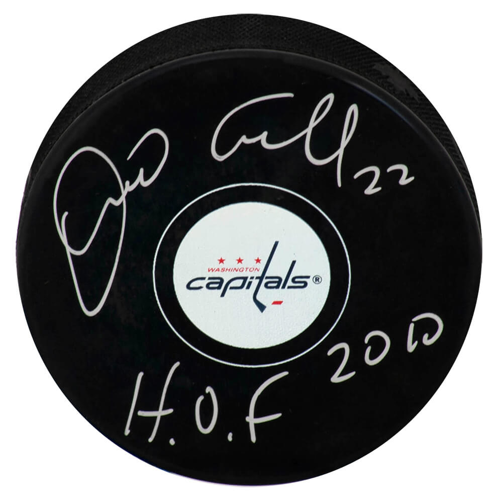Dino Ciccarelli Signed Capitals Logo Hockey Puck w/HOF 2010 - CICPUC405 - Dino Ciccarelli Signed Capitals Logo Hockey Puck w/HOF 2010 product image