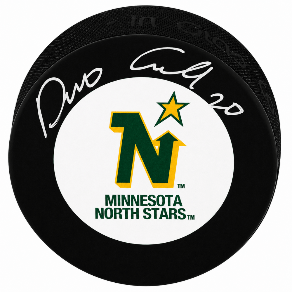 Dino Ciccarelli Signed Minnesota North Stars Logo Hockey Puck - CICPUC407 - Dino Ciccarelli Signed Minnesota North Stars Logo Hockey Puck product image