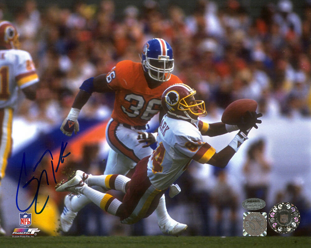Gary Clark Signed Washington Football Team White Jersey Catch 8x10 Photo (In Blue) - CLA08P316TW - Gary Clark Signed Washington Football Team White Jersey Catch 8x10 Photo (In Blue) product image