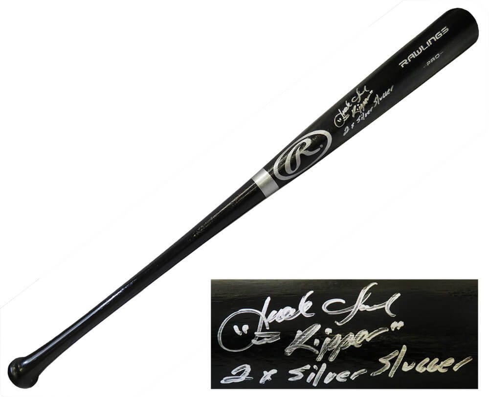 Jack Clark Signed Rawlings Pro Black Baseball Bat w/Ripper, 2x Silver Slugger (JSA) - CLABAT101 - Jack Clark Signed Rawlings Pro Black Baseball Bat w/Ripper, 2x Silver Slugger (JSA) product image